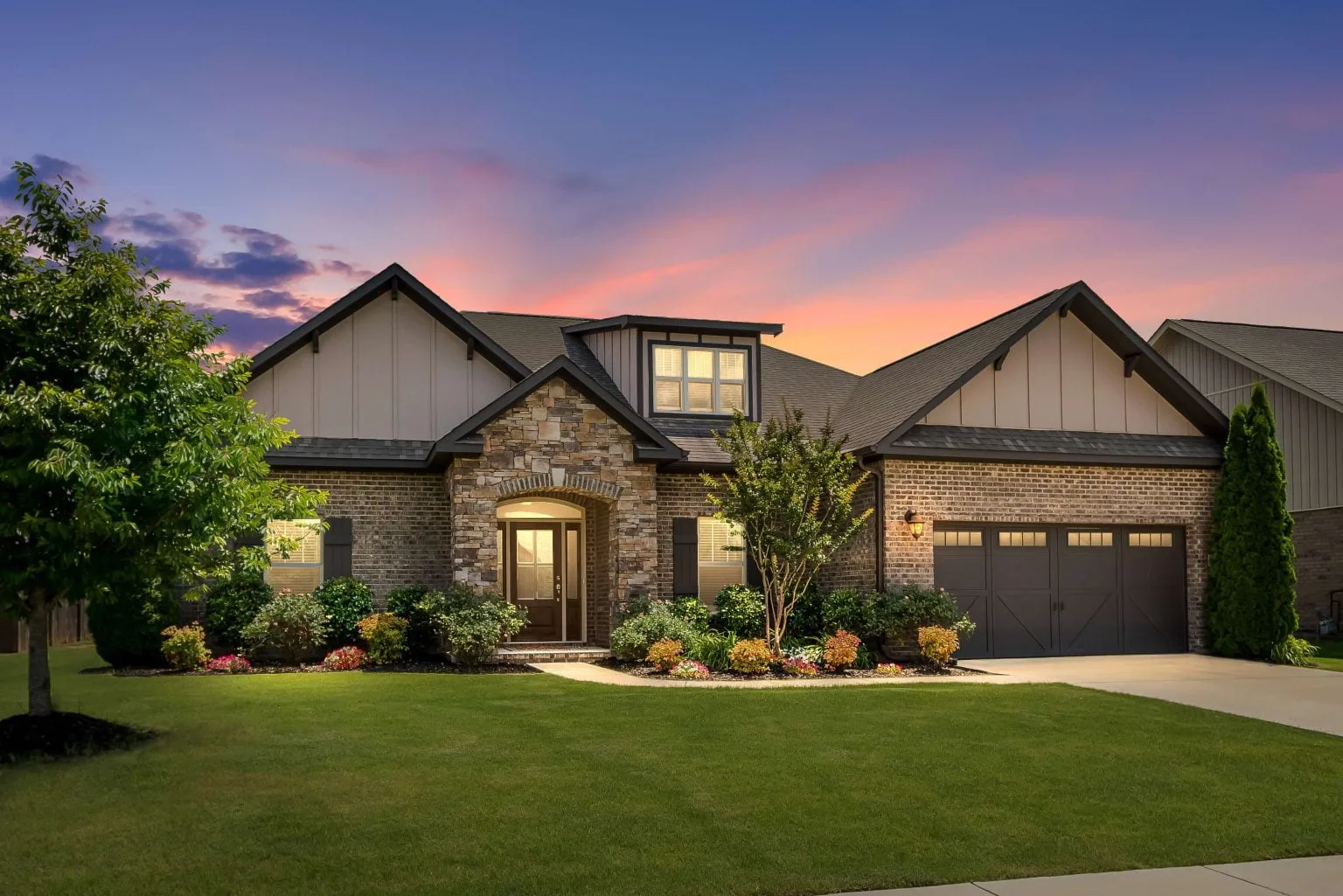 Lush, professionally treated lawn in the Augusta CSRA